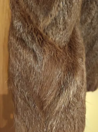 Chaquetón de piel vintage