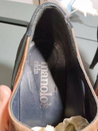 Zapatos Manolo's Elda Ante y Plataforma