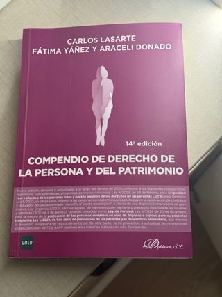 Compendio de derecho de la persona y del patpatrim