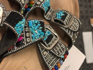 Ciabatte donna con strass e perline