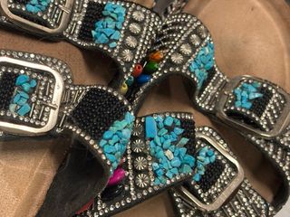 Ciabatte donna con strass e perline