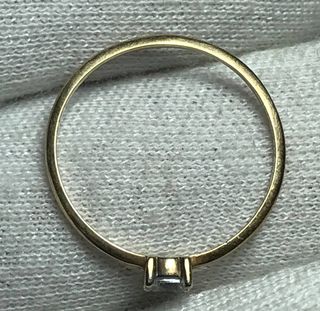 Anillo Oro Diamante 10k + Regalo