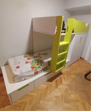 Litera tren habitación infantil