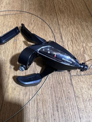 Shimano ST-EF500 3x8V - Conjunto Manípulos e Travã