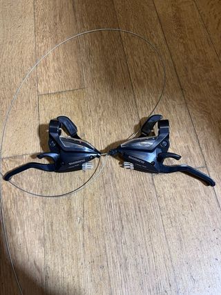 Shimano ST-EF500 3x8V - Conjunto Manípulos e Travã