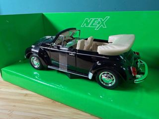 Volkswagen Beetle Welly 1:24 Nero Cabrio