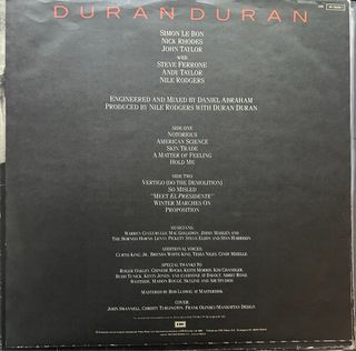 Vinilo Duran Duran Notorious