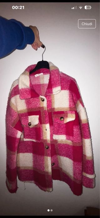 Cappotto lana quadri
