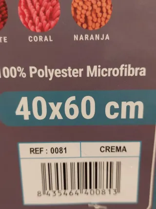 Alfombra Baño Shaggy  40x60