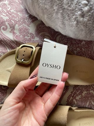 Sandalias Oysho Beige Talla 38