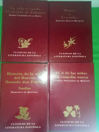 Lote de 4 Clásicos de la Literatura Española.