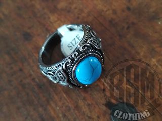 Anello Uomo Pietra turchese - ovale