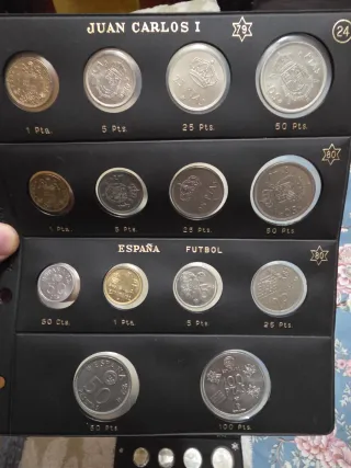Conjunto Monedas Rey Juan Carlos I