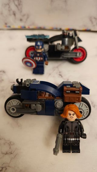 LEGO Marvel 76260 Motos Viuda Negra y Capitán Amér
