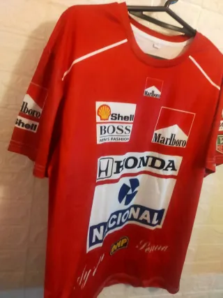 t. L-XL y XXL,C.Ayrton Senna Marlboro Honda, NUEVA
