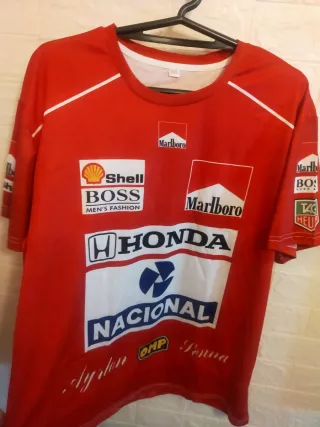 t. L-XL y XXL,C.Ayrton Senna Marlboro Honda, NUEVA