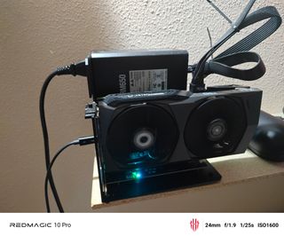 Tarjeta Gráfica Zotac RTX 3060 Ti egpu con fuente