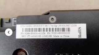 Tarjeta Gráfica Zotac RTX 3060 Ti egpu con fuente