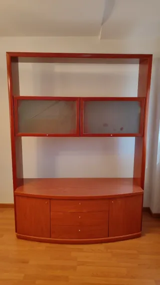 Mueble modular salón madera