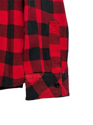 Camicia a quadri rossa e nera Bershka