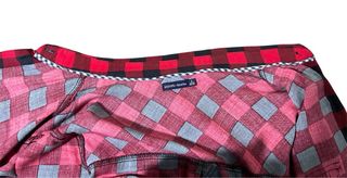 Camicia a quadri rossa e nera Bershka