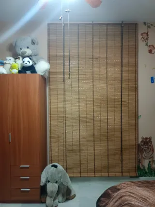 Estor caña Leroy Merlin beige/marrón