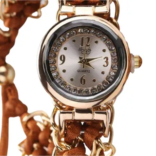 Orologio da donna con bracciale intrecciato