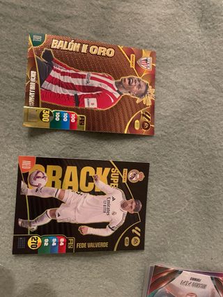 Cromos Adrenalyn:Nico Williams oro y Fede Valverde