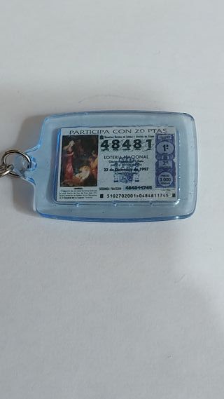LLAVERO LOTERIA NACIONAL 48481 1997 - 2