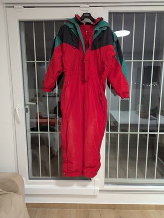 Mono de esquí para hombre rojo talla L-XL