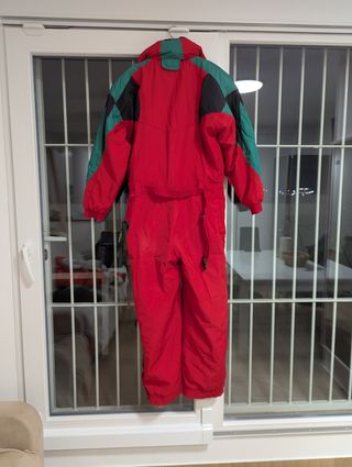 Mono de esquí para hombre rojo talla L-XL