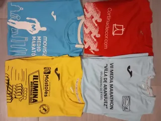 Lote 4 Camisetas Joma Running Maratón