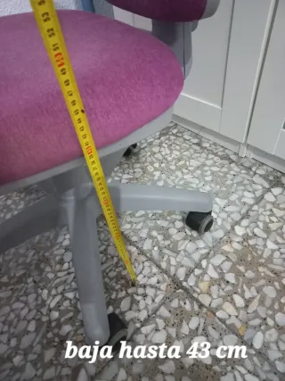 Silla de escritorio ergonómica púrpura