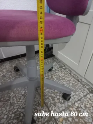 Silla de escritorio ergonómica púrpura