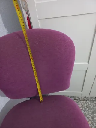 Silla de escritorio ergonómica púrpura