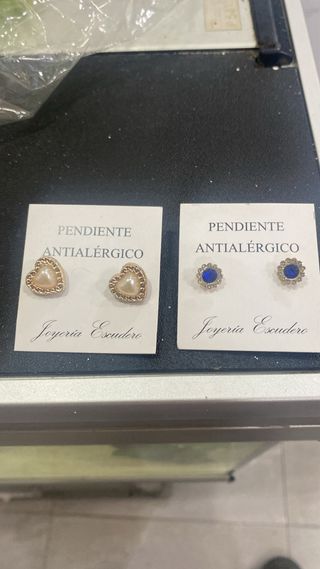 Pendientes Joyería Escudero Antialérgicos 2 pares