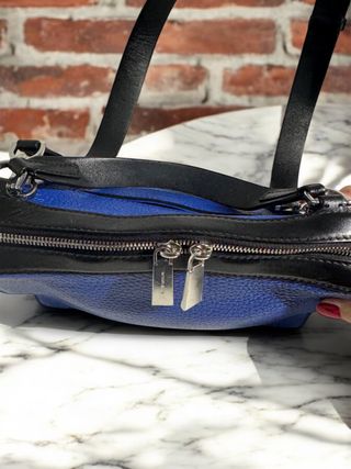 Borsa Michael Kors Pelle Blu/Nera