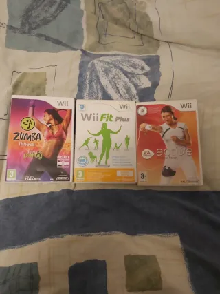 Lote 3 Juegos Wii Fitness: Zumba, Wii Fit Plus, EA
