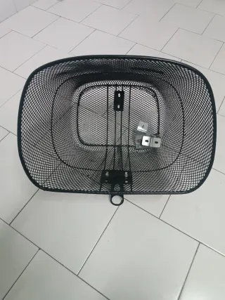Cesto de bicicleta negro