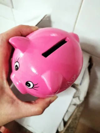 Hucha cerdito rosa My first piggy bank