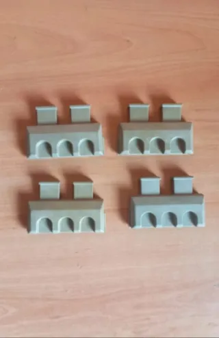 Playmobil lote de 4 almenas dobles castillo 3666