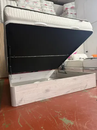 Canapé Madera Blanco Ártico 180x200 con Colchon