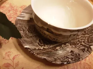 Taza de té Johnson Brothers con plato