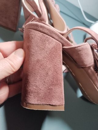 Sandalias Alma en Pena Ante T39,Rosa/nudeSwarovski