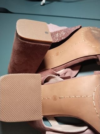 Sandalias Alma en Pena Ante T39,Rosa/nudeSwarovski