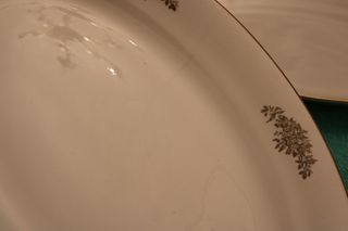 2 Bandejas Porcelana Royal Doradas
