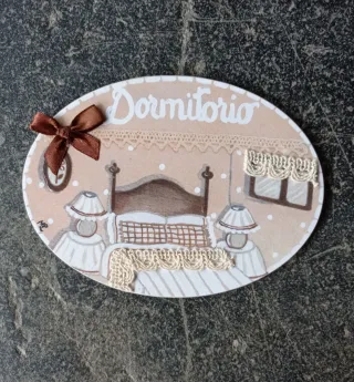 Cartello porta artigianale per camera da letto