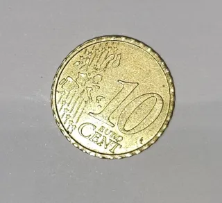 Euro cent Italia con difetto