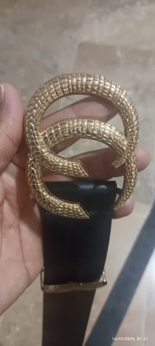 Cinturón mujer hebilla doble serpiente