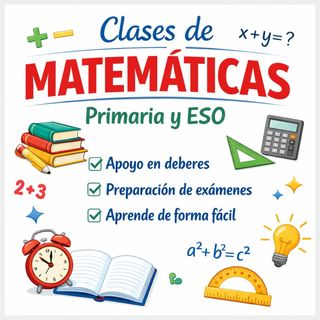 ️Clases de matemáticas para primaria y ESO
